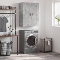 Wandkast 69,5x34x90 cm bewerkt hout betongrijs - thumbnail