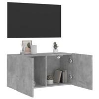 Tv-meubel wandgemonteerd 80x30x41 cm betongrijs - thumbnail