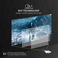 Kodak Ultra Mini draagbare projector 75 - HD LED DLP oplaadbare projector 100-scherm, ingebouwde luidspreker - HDMI, USB en Micro SD - thumbnail