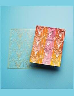 Ranger Ink Ranger • simon hurley create. layering stencils deco diamonds