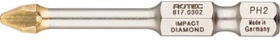 Rotec IMPACT insertbit PH 2 L=50mm E 6,3 DIAMOND - 5 stuk(s) - 8170302
