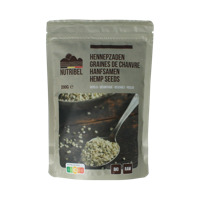 Nutribel Hennepzaad gepeld raw bio 200 Gram - thumbnail