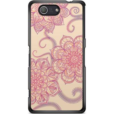 Sony Xperia Z3 Compact hoesje - Sweet floral mandala Sony Xperia Z3 Compact hoesje - Sweet floral mandala