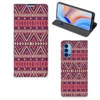 OPPO Reno4 Pro 5G | Hoesje met Magneet | Aztec Paars - thumbnail