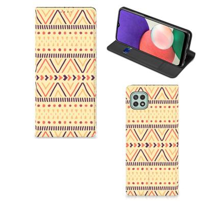 Samsung Galaxy A22 5G | Hoesje met Magneet | Aztec Yellow Samsung Galaxy A22 5G | Hoesje met Magneet | Aztec Yellow