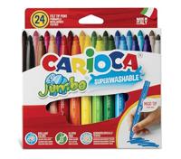 Carioca viltstift Jumbo Superwashable 24 stiften in een kartonnen etui - thumbnail