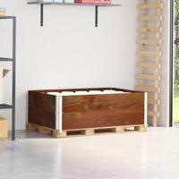 VidaXL Palletopzetranden 2 st 120x80 cm massief grenenhout bruin - thumbnail