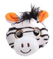 Toi Toys sleutelhanger 9 cm zebra wit - thumbnail