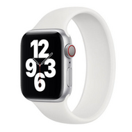 Solo Loop Link serie bandje - Maat: M - Wit - Geschikt voor Apple Watch 44mm / 45mm / 46mm / 49mm - thumbnail