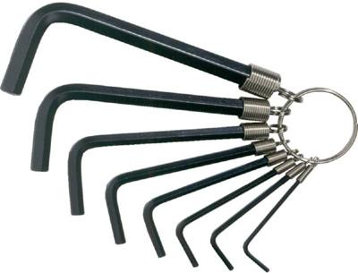 Inbussleutelset 8dlg 2-10mm m.ring