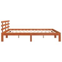Bedframe Wasbruin 203,5 x 205,5 x 69,5 cm Massief Hout Frissen - thumbnail