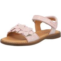 Leren sandalen voor meisjes LORE FLOWERS FRODDO rouge - thumbnail