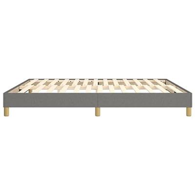 Boxspringframe stof donkergrijs 180x200 cm