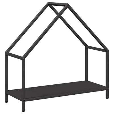 VidaXL Brandhoutrek 60x25x60 cm koudgewalst staal zwart VidaXL Brandhoutrek 60x25x60 cm koudgewalst staal zwart