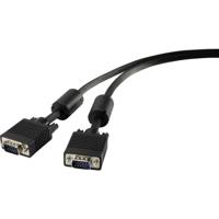 Renkforce RF-4212498 VGA-kabel VGA Aansluitkabel VGA-stekker 15-polig, VGA-stekker 15-polig 1.80 m Zwart Met Ferrietker - thumbnail