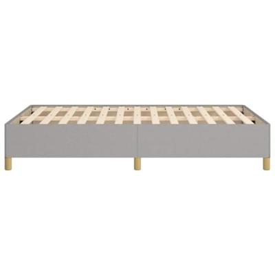 Bedframe zonder matras 120x190 cm stof lichtgrijs