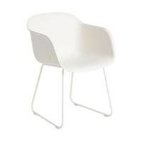 Fiber eetkamerstoel met armleuning - thumbnail