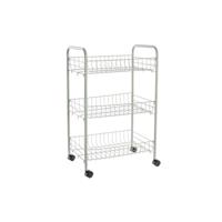 Serveringsvagn DKD Home Decor Groen Metaal Polypropyleen 40 x 26 x 62 cm - thumbnail