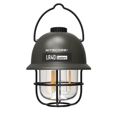 NiteCore NC-LR40-OLIV LR40 Campinglantaarn LED 100 lm werkt op een accu 222 g Olijf