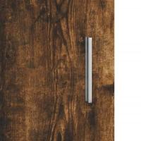 Aquariumstandaard 101x41x58 cm bewerkt hout gerookt eikenkleur - thumbnail