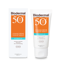 Biodermal Hydraplus Zonnecrème Gezicht SPF50+ - thumbnail