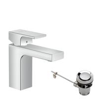 Hansgrohe Wastafelmengkraan Vernis Shape Eengreeps 100 Met Metalen Trekwaste Chroom - thumbnail