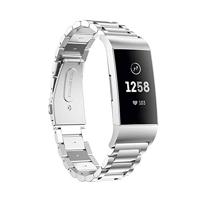 Fitbit Charge 3 & 4 metalen bandje - Zilver - thumbnail