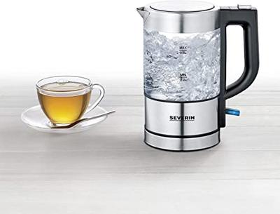 Severin 3472 Waterkoker Snoerloos, Oververhittingsbeveiliging Aantal/Volume: 0.5 l RVS (geborsteld), Zwart - thumbnail