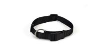 Beeztees - halsband hond - nylon - zwart - 40-65 cm x 25 mm - thumbnail