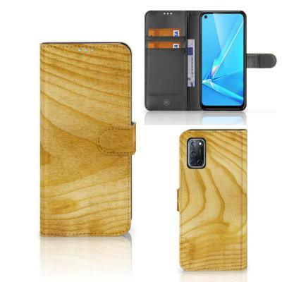 OPPO A72 | OPPO A52 | Book Style Case | Licht Hout