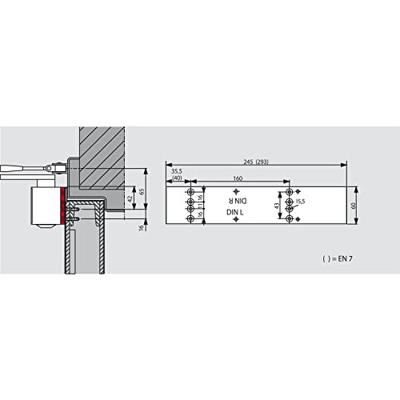 Montageplaat vlak zilver8380