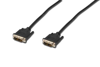 DIGITUS DVI-D 18+1 enkele link kabel, 5 m, zwart