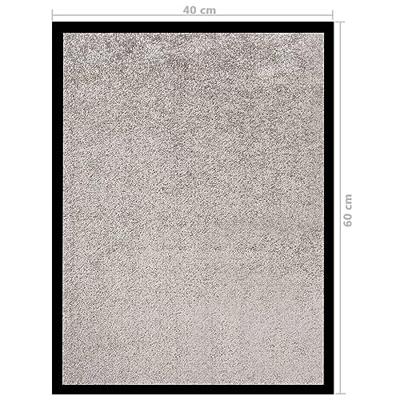 VidaXL Deurmat 40x60 cm grijs