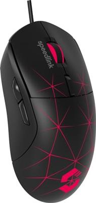 SpeedLink CORAX Gaming-muis USB Optisch Zwart 5 Toetsen 3200 dpi Verlicht, Geïntegreerd scrollwiel