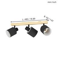 Eglo Houten plafondlampBatallas - 99491 - thumbnail