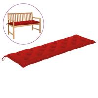 VidaXL Tuinbankkussen 180x50x7 cm oxford stof rood - thumbnail