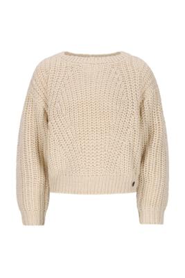 Like Flo winter sweater meisjes - beige - Djuna - gebreid - thumbnail