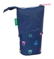 Potloodetui Benetton Cool Marineblauw 8 x 19 x 6 cm - thumbnail