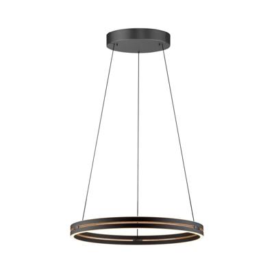 Paul Neuhaus Strakke hanglampPure E-Loop zwart Ø 70cm - 2551-18