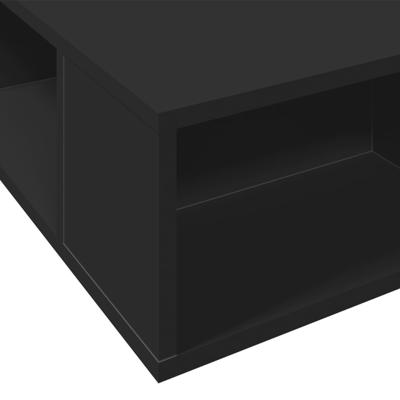 Bedframe bewerkt hout zwart 120x200 cm - thumbnail