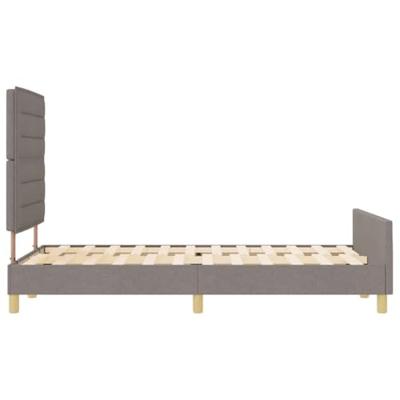 Bedframe met hoofdeinde Taupe 160 x 200 cm Stof