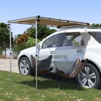 VidaXL Luifel voor camper en caravan 1,2x2x2,15 m beige - thumbnail