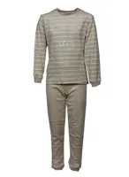 Cocodream velours meisjes pyjama - Cool Star - Creme - Meisjes nachtkleding - thumbnail