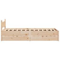 Bedframe met lades massief grenenhout 90x200 cm - thumbnail