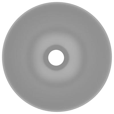 Wastafel rond keramiek lichtgrijs Wastafel rond keramiek lichtgrijs