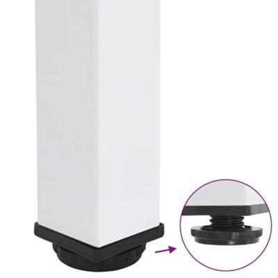 Console tafelpoten 4 st 72-74 cm staal wit Console tafelpoten 4 st 72-74 cm staal wit