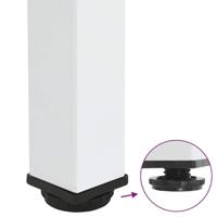 Console tafelpoten 4 st 72-74 cm staal wit - thumbnail