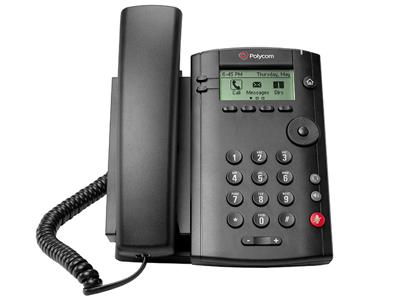 POLYCOM VVX 101 1-line Desktop Telefoon met enkele 10-100 Ethernet-poort PoE waar PSU
