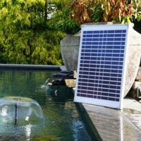 SolarMax 1000 vijverpomp fontein met zonnepaneel - exclusief accu - thumbnail