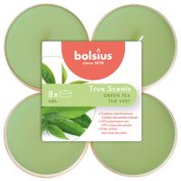 Bolsius Maxilichten True Scents Green Tea 8 Stuks 8 uur - thumbnail